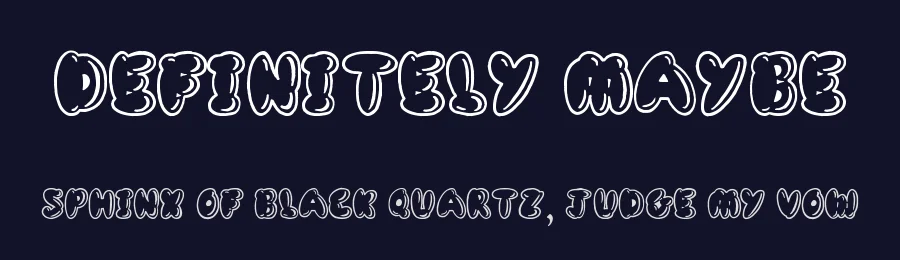 Definitely Maybe by JSH creates — Decorative Font — thumbnail 2