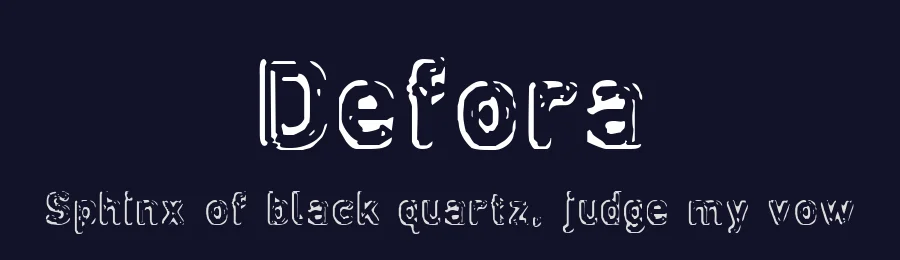 Defora by Typephases Design — Decorative Font — thumbnail 2