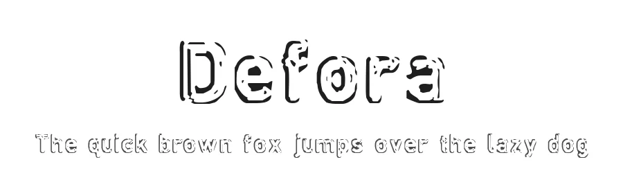 Defora by Typephases Design — Decorative Font