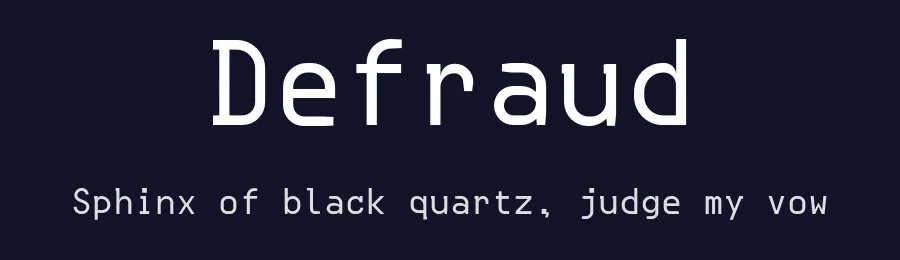 Defraud by Studio 14 — Sans Serif Font — thumbnail 2