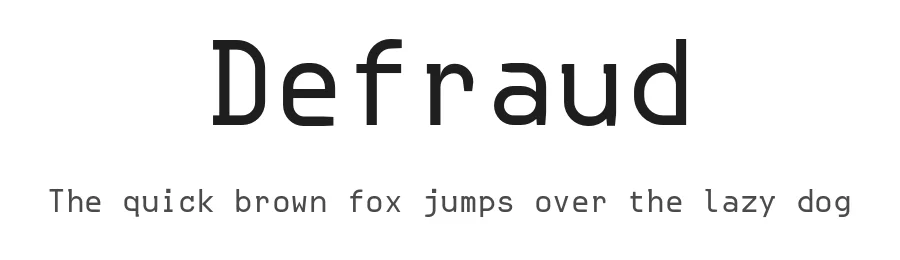 Defraud by Studio 14 — Sans Serif Font