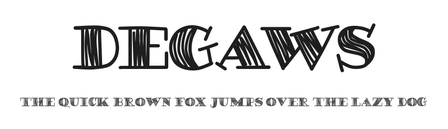Degaws by Studio Typo — Decorative Font