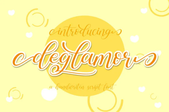 Deglamor Font by fiqiart — Script Handwritten Font
