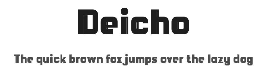 Deicho by twinletter β Sans Serif Font