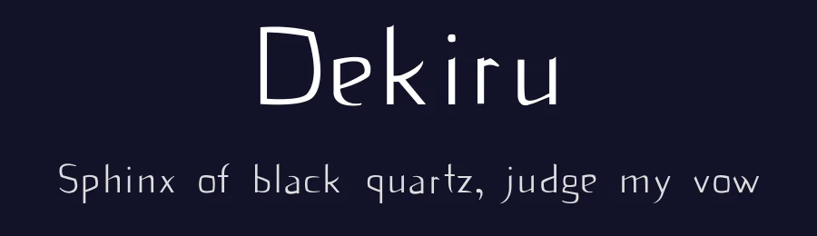 Dekiru by Laura Luppani — Decorative Font — thumbnail 2
