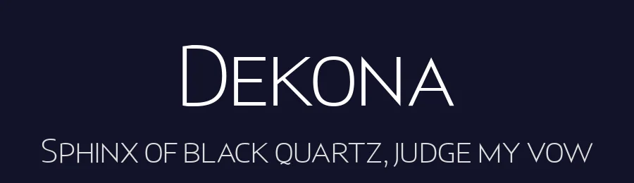 Dekona by Bale — Sans Serif Font — thumbnail 2