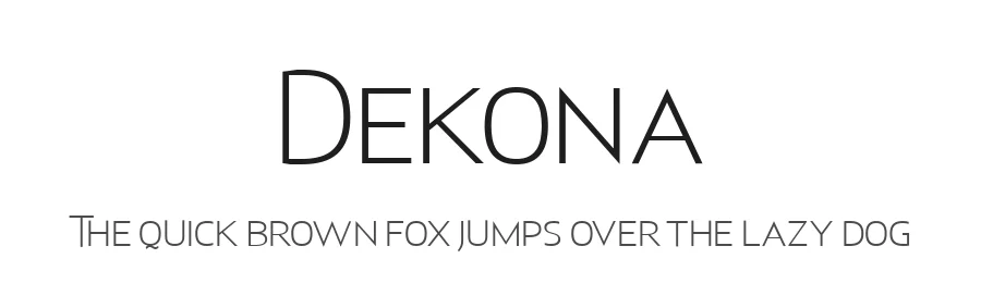 Dekona by Bale — Sans Serif Font