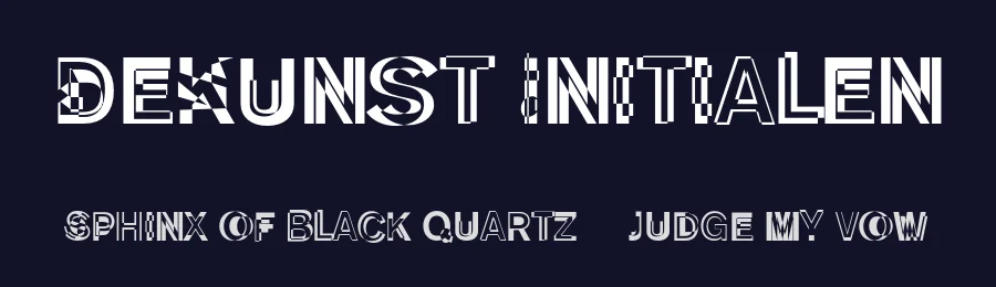 DeKunst Initialen by ingoFonts — Decorative Font — thumbnail 2