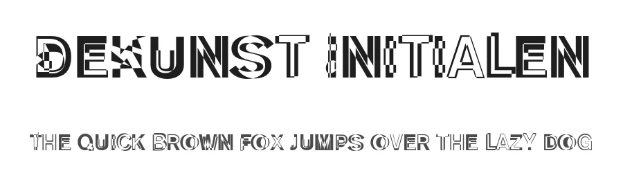 DeKunst Initialen by ingoFonts — Decorative Font