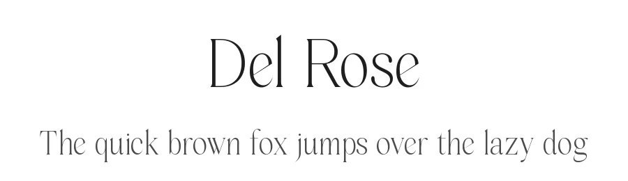 Del Rose by Sign Studio — Decorative Font