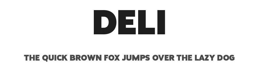 Deli by Faqih Fawaji β Sans Serif Font