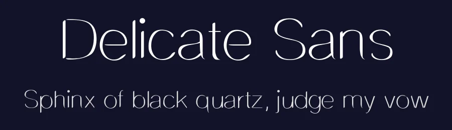 Delicate Sans by Shara Weber — Decorative Font — thumbnail 2