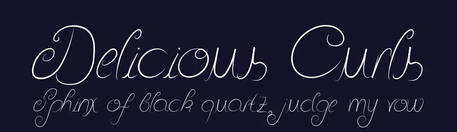Delicious Curls by Julliversum — Decorative Font — thumbnail 2