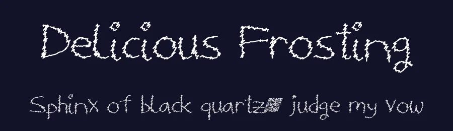 Delicious Frosting by Xerographer Fonts — Script Handwritten Font — thumbnail 2