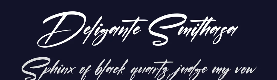Deligante Smithasa by Perspectype Studio - Letterena.com — Script Handwritten Font — thumbnail 2