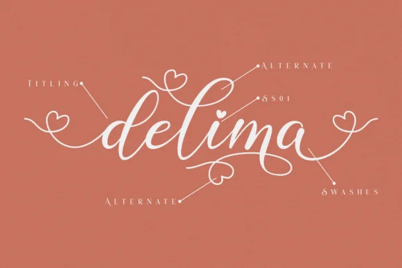 Delima Font by Bluestudio by Bluestudio — Script Handwritten Font — thumbnail 2