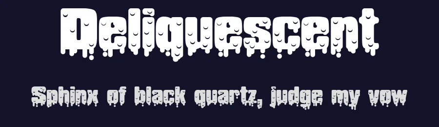 Deliquescent by TracerTong Fontworks — Decorative Font — thumbnail 2