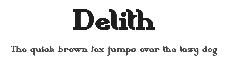 Delith by NihStudio — Sans Serif Font