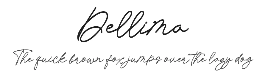 Dellima by inst.ink!type β Script Handwritten Font