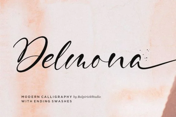 Delmona Font by Balpirick — Script Handwritten Font