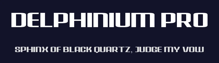 Delphinium Pro by Jamel  E. Robin — Sans Serif Font — thumbnail 2