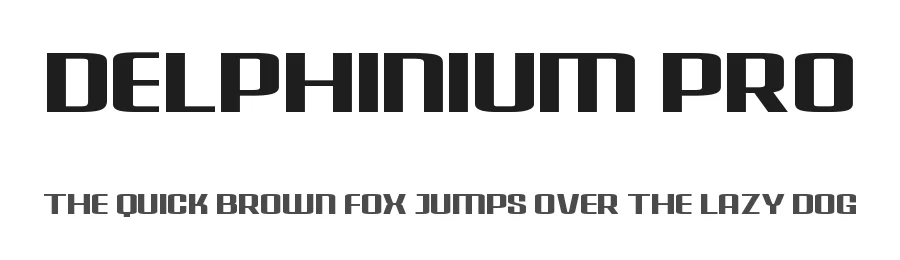Delphinium Pro by Jamel E. Robin β Sans Serif Font