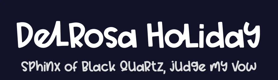 Delrosa Holiday by Perspectype Studio - Letterena.com — Decorative Font — thumbnail 2