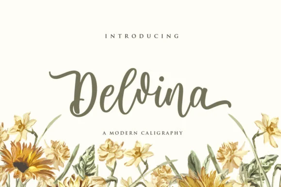 Delvina Font by fanastudio — Script Handwritten Font