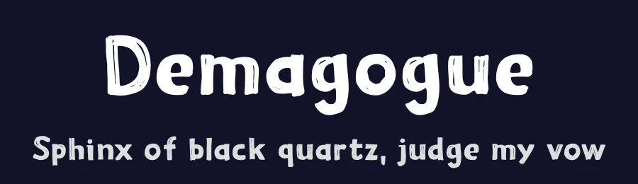 Demagogue by Hanoded — Decorative Font — thumbnail 2