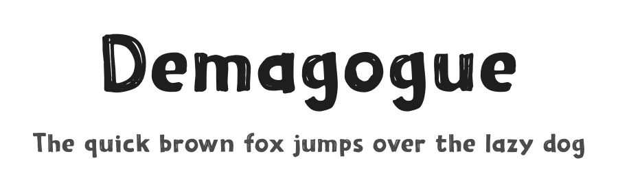 Demagogue by Hanoded — Decorative Font