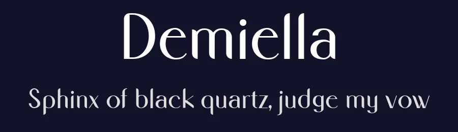Demiella by Tezar Tantular — Sans Serif Font — thumbnail 2