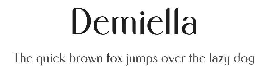 Demiella by Tezar Tantular — Sans Serif Font