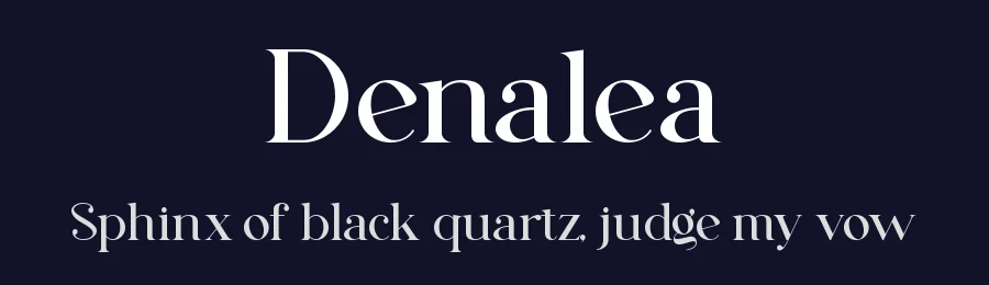 Denalea by Slide Shoot Type — Serif Font — thumbnail 2