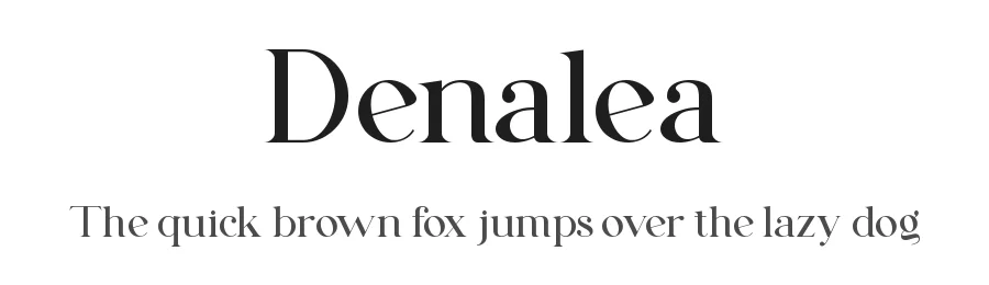 Denalea by Slide Shoot Type — Serif Font