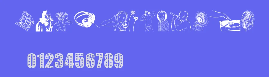 Denise DJ by Denise B. — Dingbats Font — thumbnail 3