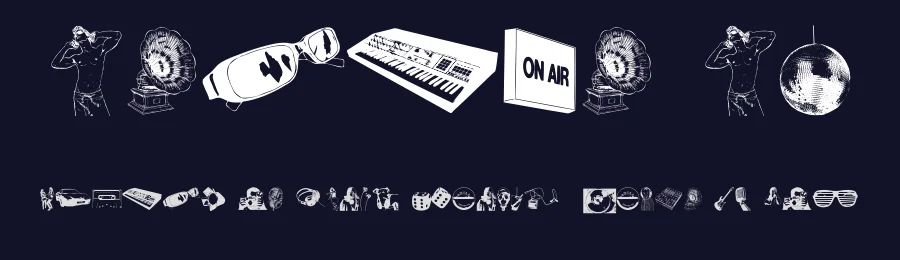 Denise DJ by Denise B. — Dingbats Font — thumbnail 2