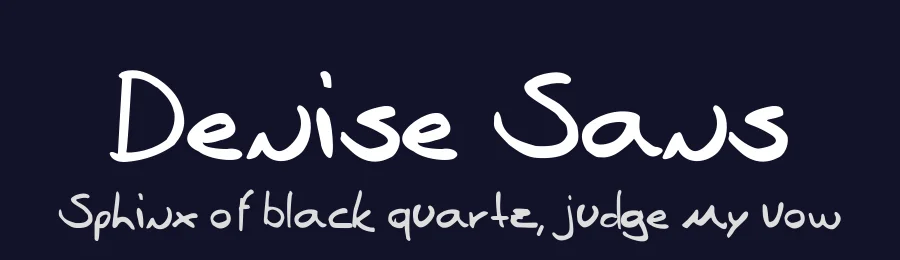 Denise Sans by Renato Michalischen — Script Handwritten Font — thumbnail 2