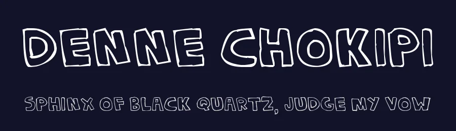 Denne Chokipi by Denne — Decorative Font — thumbnail 2