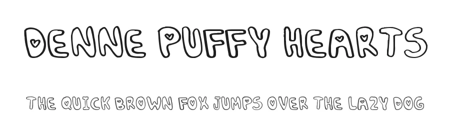 Denne Puffy Hearts