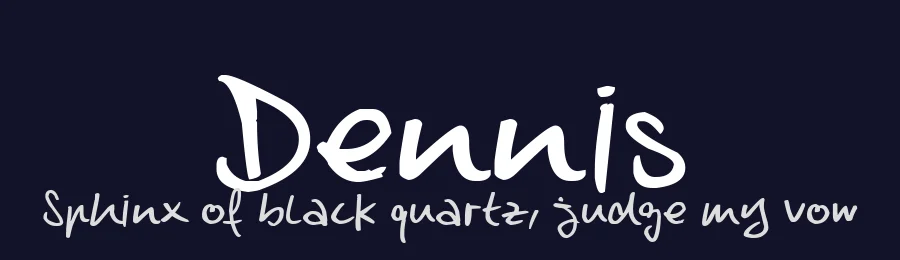 Dennis by Dna — Script Handwritten Font — thumbnail 2