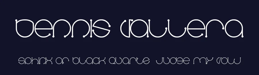 Dennis Vallera by weknow — Decorative Font — thumbnail 2