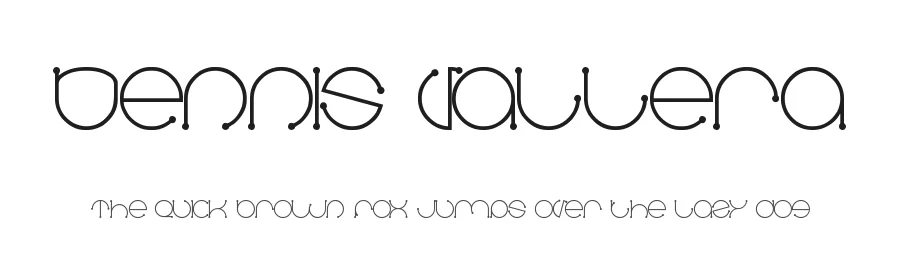Dennis Vallera by weknow — Decorative Font