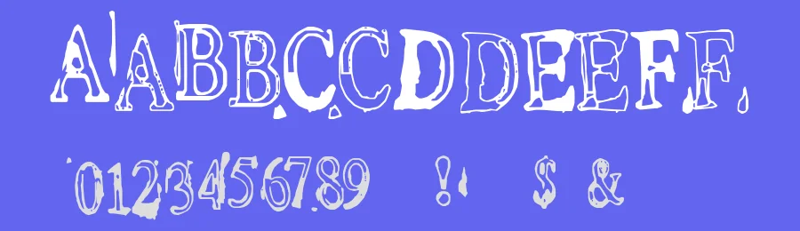 Depressionist 1 by Mr.Fisk Fonts — Decorative Font — thumbnail 3