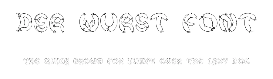 Der Wurst Font