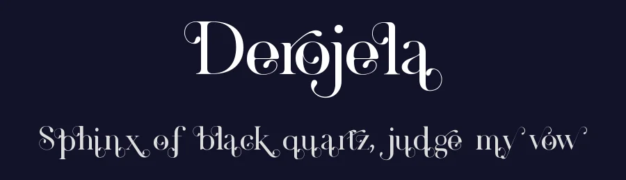 Derojela by UI Creative — Decorative Font — thumbnail 2