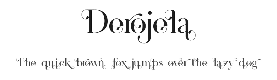 Derojela by UI Creative — Decorative Font
