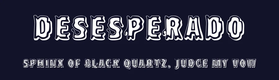Desesperado by Woodcutter — Decorative Font — thumbnail 2