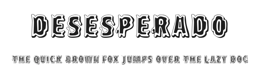 Desesperado by Woodcutter — Decorative Font