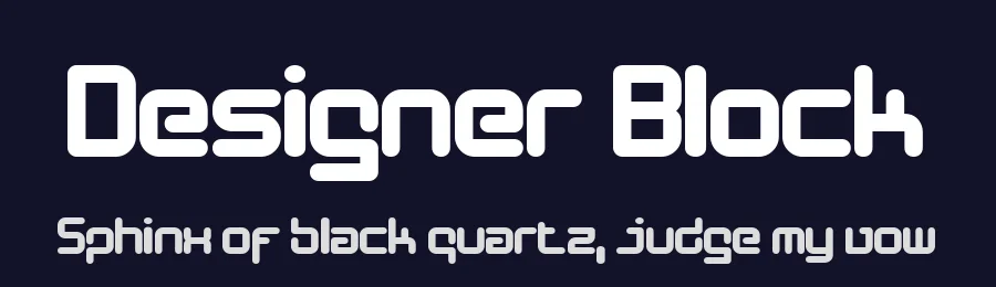 Designer Block by K-Type — Display Font — thumbnail 2