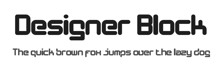 Designer Block by K-Type — Display Font